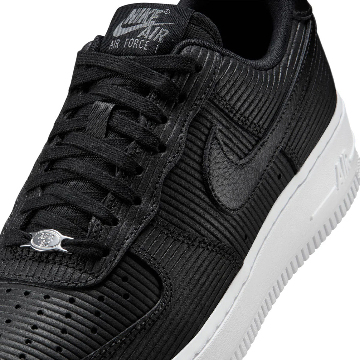 Wmns Air Force 1 '07 'Black Smoke Gray Metallic Silver Black' - Image 6