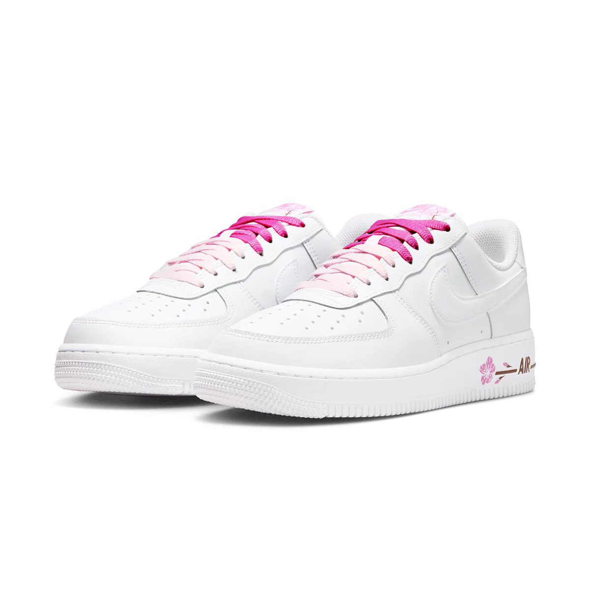 Wmns Air Force 1 '07 SE 'WHITE/WHITE/PLAYFUL PINK/FAUNA BROWN' - Image 2