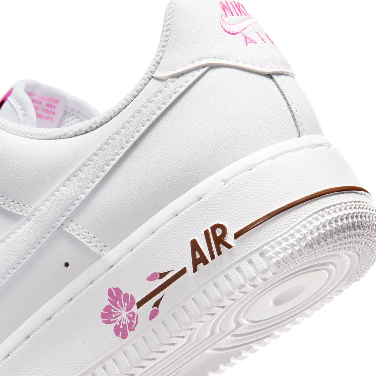 Wmns Air Force 1 '07 SE 'WHITE/WHITE/PLAYFUL PINK/FAUNA BROWN' - Image 8