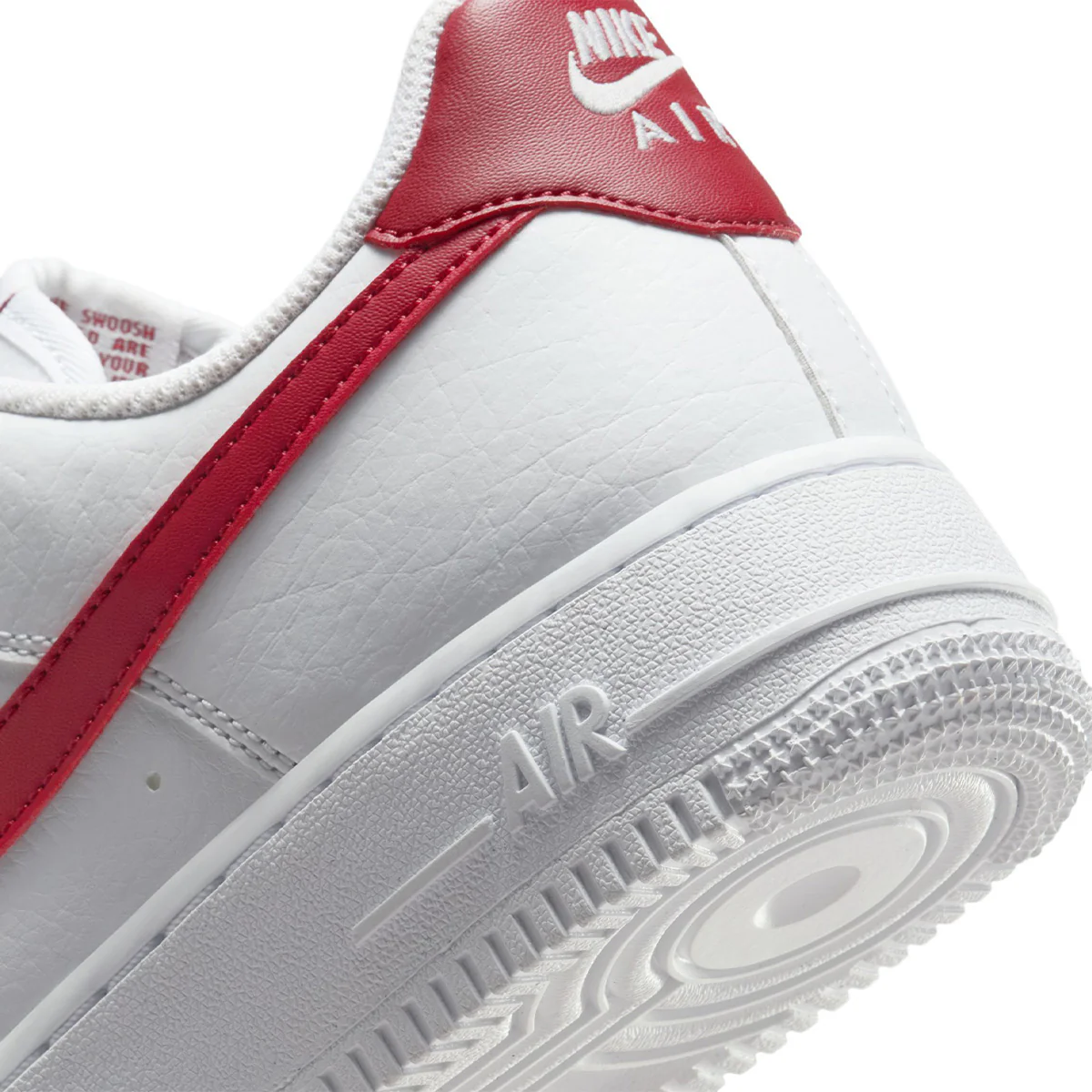 Wmns Air Force 1'07 NN 'WHITE/TEAM CRIMSON' - Image 7