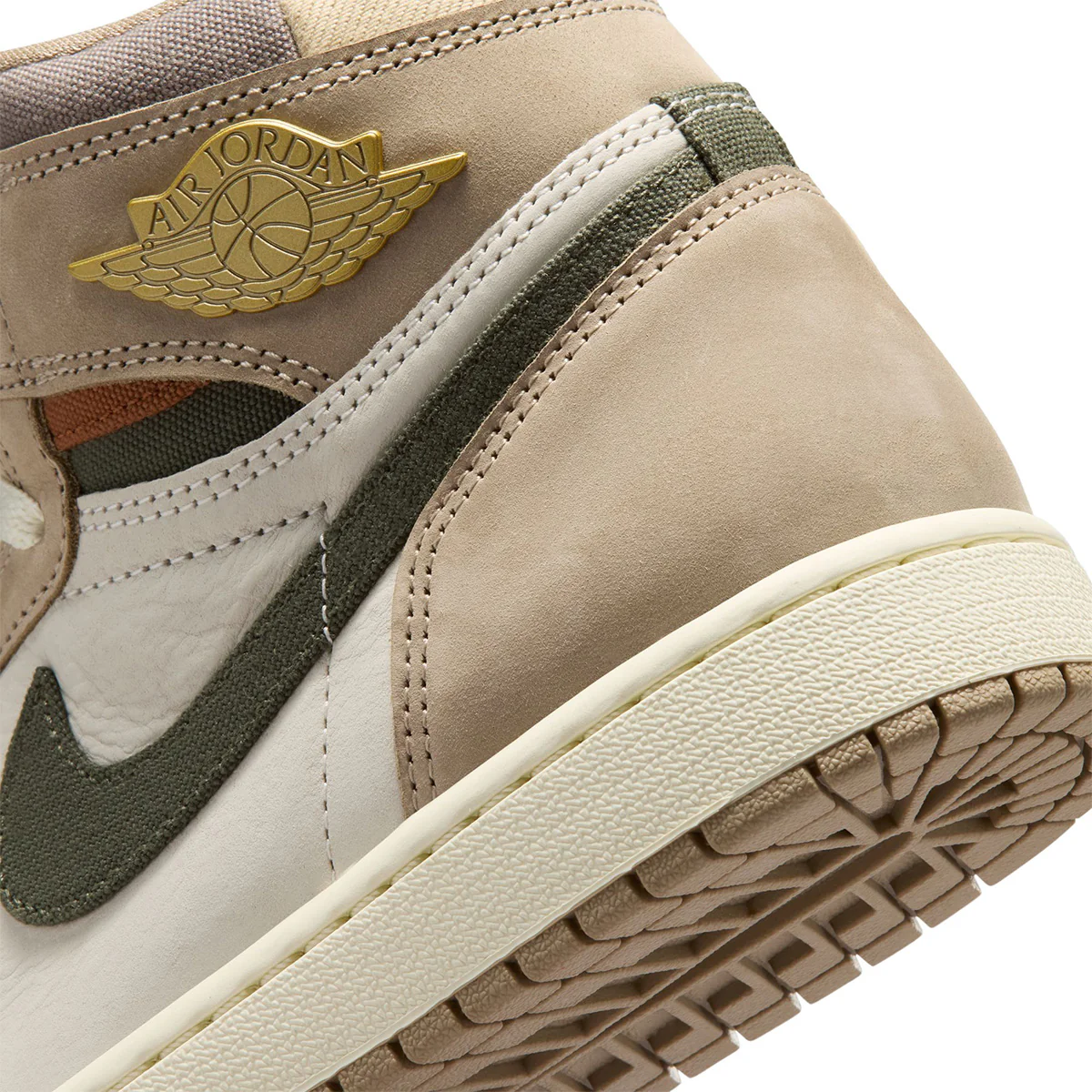 Wmns Air Jordan 1 High OG 'KHAKI/MULTI-COLOR-SAIL-CARGO KHAKI' - Image 7
