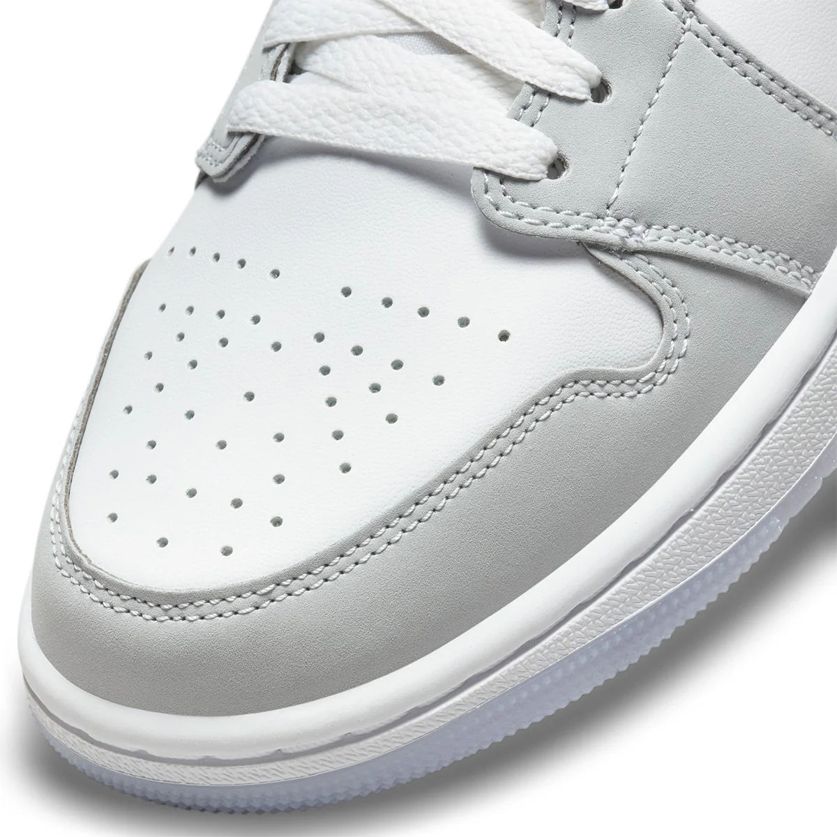 Wmns Air Jordan 1 Mid 'WHITE/ALUMINUM/WOLF GREY' - Image 8