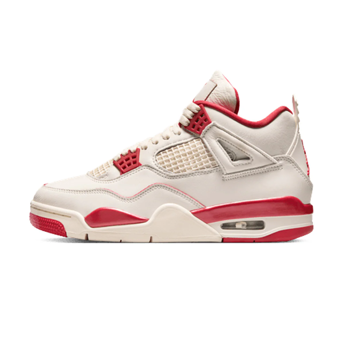 Wmns Air Jordan 4 Retro 'PALE IVORY/SIERRA RED/TOUGH RED' - Image 2