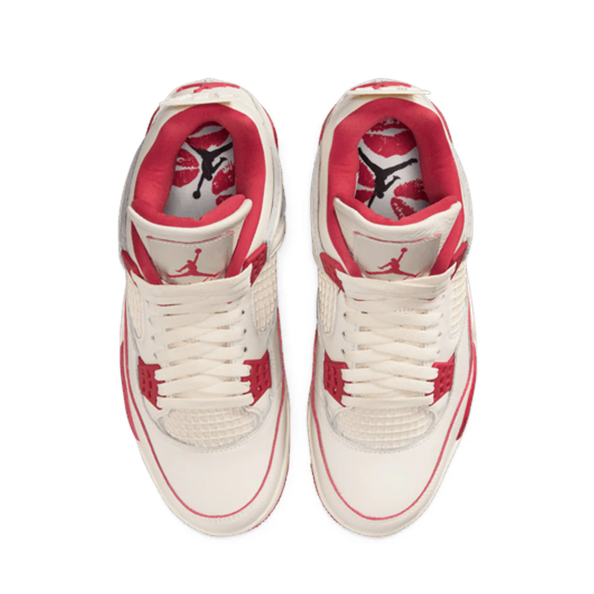 Wmns Air Jordan 4 Retro 'PALE IVORY/SIERRA RED/TOUGH RED' - Image 3
