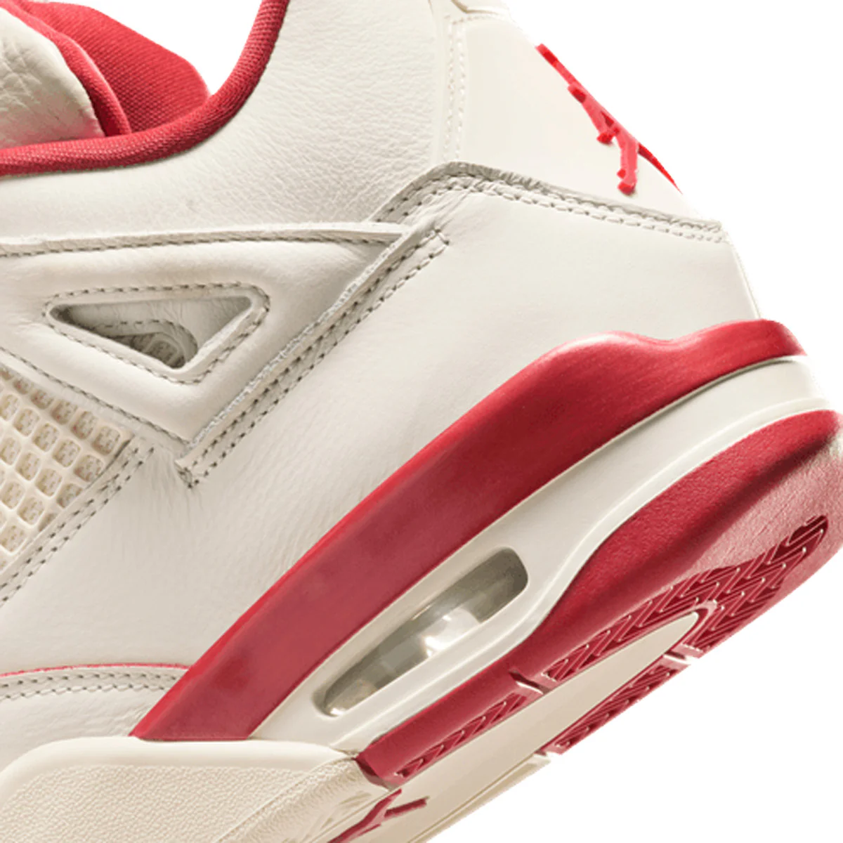 Wmns Air Jordan 4 Retro 'PALE IVORY/SIERRA RED/TOUGH RED' - Image 7