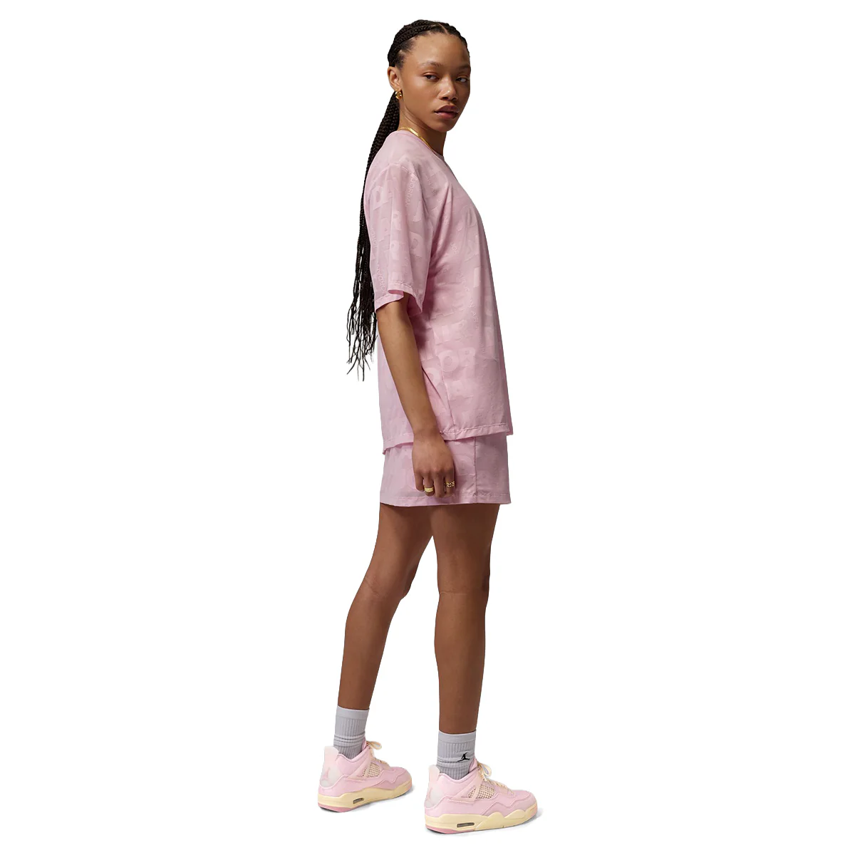Wmns Air Jordan 4 Retro Pearl Pink/Iced Carmine' - Image 10
