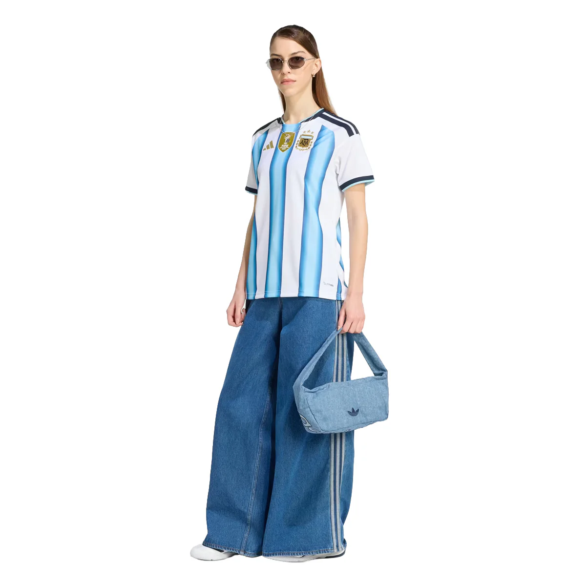 Wmns Argentina 26 Home Jersey 'WHITE/BLUE' - Image 3