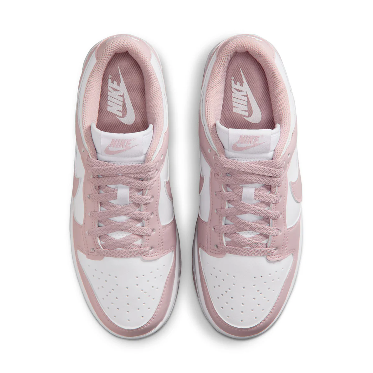 Wmns Dunk Low 'WHITE/PARTICLE ROSE/WHITE' - Image 4