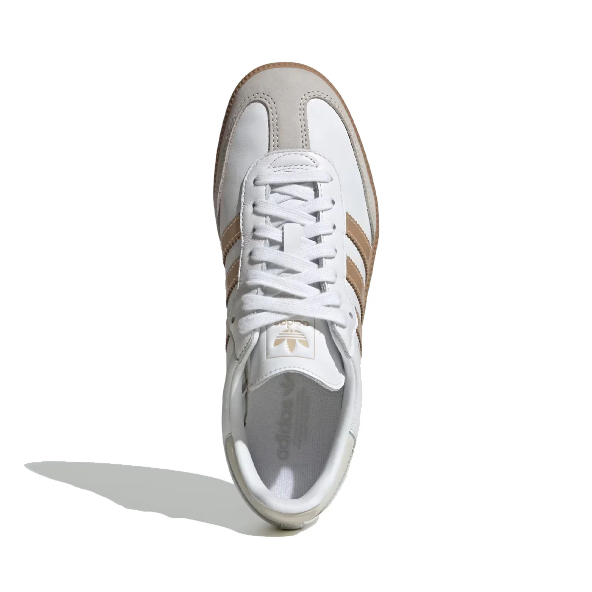 Wmns Samba OG 'Cloud White / Wonder Gold Met./ Grey One' - Image 2