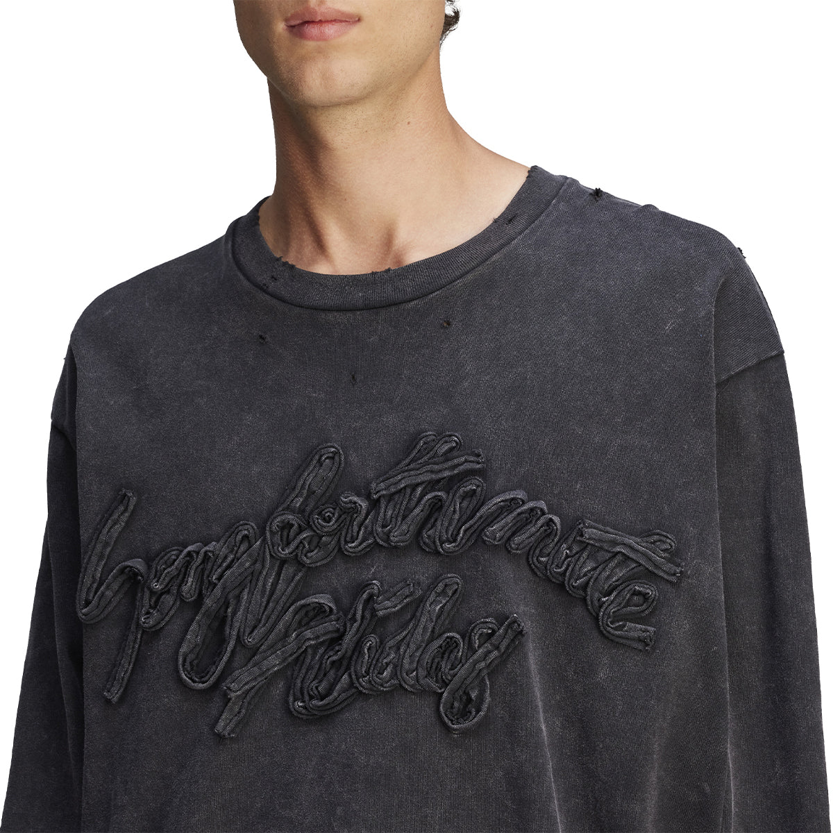 '+ Song For The Mute ADI004 TEE LS 'BLACK' - Image 4