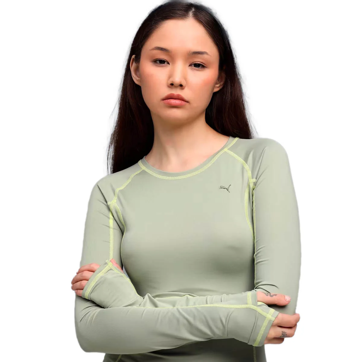 YONA Tight Longsleeve 'Lux Army' - Image 7